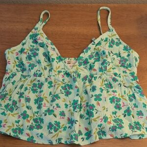 Billabong Floral Tank Top Size M NWT Lightweight Cami